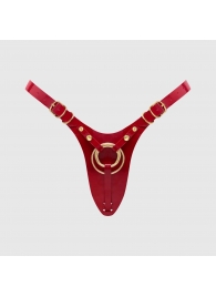 Красный пояс для фиксации насадок Strap-On-Me Leatherette Harness Fabulous - Strap-on-me - купить с доставкой в Ангарске