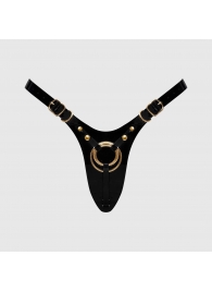 Черный пояс для фиксации насадок Strap-On-Me Leatherette Harness Fabulous - Strap-on-me - купить с доставкой в Ангарске