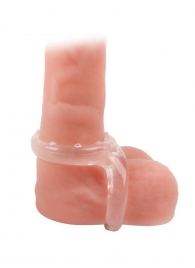 Прозрачное двойное эрекционное кольцо - Sex Expert - в Ангарске купить с доставкой