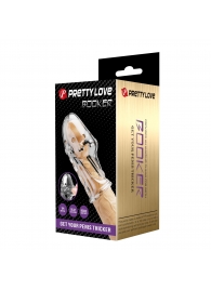 Прозрачная насадка на пенис Booker - 8 см. - Baile - в Ангарске купить с доставкой