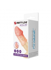 Телесная насадка на пенис Booker - 8 см. - Baile - в Ангарске купить с доставкой