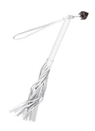 Белая кожаная плеть - 50 см. - Pecado - купить с доставкой в Ангарске