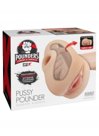 Телесный мастурбатор-вагина Pussy Pounder Squeeze Stroker - Pipedream - в Ангарске купить с доставкой