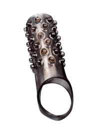 Дымчатая насадка на пенис с выпуклостями - 12 см. - Sex Expert - в Ангарске купить с доставкой