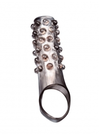 Дымчатая насадка на пенис с выпуклостями - 11 см. - Sex Expert - в Ангарске купить с доставкой