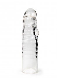 Прозрачная закрытая насадка на член - 15 см. - Sex Expert - в Ангарске купить с доставкой