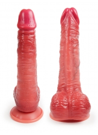 Телесный вибратор-реалистик с имитацией семяизвержения - 26 см. - Erowoman-Eroman