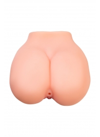 Реалистичный мастурбатор в форме попки с 2 любовными входами - No Name - в Ангарске купить с доставкой