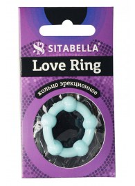 Цветное эрекционное кольцо Love Ring с бусинами - Sitabella - в Ангарске купить с доставкой