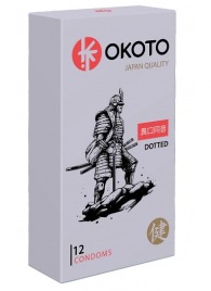 Точечные презервативы OKOTO Dotted - 12 шт. - Sitabella - купить с доставкой в Ангарске