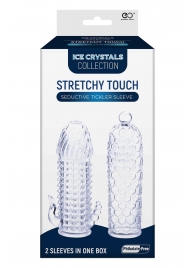 Набор из 2 прозрачных насадок на член Seductive Tickler Sleeves Set - NMC - в Ангарске купить с доставкой