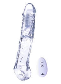 Прозрачная насадка-удлинитель Length Enhancer With Bullet с подхватом - 22,3 см. - NMC - в Ангарске купить с доставкой