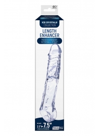 Прозрачная насадка-удлинитель Length Enhancer с подхватом - 22,3 см. - NMC - в Ангарске купить с доставкой