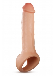 Телесная насадка-удлинитель Thrive 8.75 Inch Realistic Penis Extender Sleeve - 22,2 см. - Blush Novelties - в Ангарске купить с доставкой
