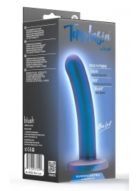Синяя насадка с гладкой поверхностью Surrender 5.75 Inch Intermediate Pegging Dildo - 14,6 см. - Blush Novelties - купить с доставкой в Ангарске
