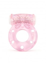 Розовое эрекционное виброкольцо с бабочкой - 1137 - в Ангарске купить с доставкой
