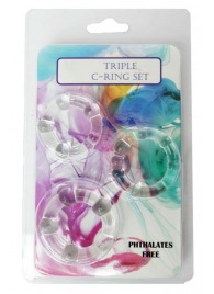 Набор из 3 эрекционных прозрачных колец - Boys of Toys - в Ангарске купить с доставкой