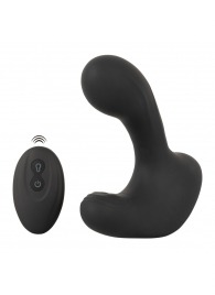 Черная анальная вибропробка с функцией расширения RC Butt Plug with 3 functions - Orion - в Ангарске купить с доставкой