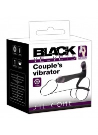 Черная насадка на член с вибрацией Couple’s Vibrator - Orion - в Ангарске купить с доставкой