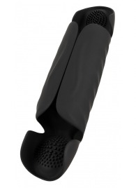 Черный вибромастурбатор с трехточечной стимуляцией Penis Trainer with 3 Point Stimulation - Orion - в Ангарске купить с доставкой