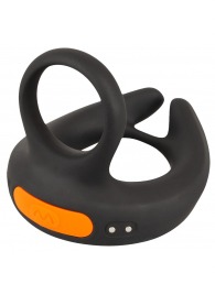 Черный вибростимулятор мошонки RC Scrotum Stimulator with Vibration - Orion - в Ангарске купить с доставкой