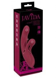 Малиновый вибратор-кролик с функцией постукивания 2 Function Rabbit Vibrator - 22,3 см. - Orion