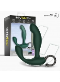 Зеленый вибромассажёр простаты Greeny - 12,8 см. - Intoyou - в Ангарске купить с доставкой
