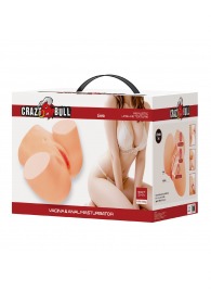 Телесный мастурбатор Liora с 2 любовными тоннелями - Baile - в Ангарске купить с доставкой