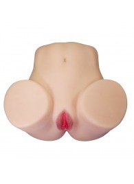 Телесный мастурбатор Julia с 2 любовными каналами - Baile - в Ангарске купить с доставкой