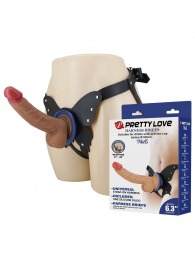 Поясной страпон Wells: трусики в форме бабочки и фаллоимитатор-насадка - Baile - купить с доставкой в Ангарске