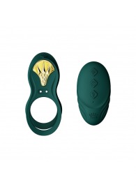 Зеленое эрекционное виброкольцо Bayek с пультом ДУ - Zalo - в Ангарске купить с доставкой