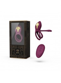 Фиолетовое эрекционное виброкольцо Bayek с пультом ДУ - Zalo - в Ангарске купить с доставкой