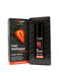 Жидкий вибратор Orgie High Voltage Strawberry - 15 мл. - ORGIE - купить с доставкой в Ангарске