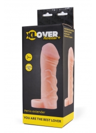 Фаллическая удлиняющая насадка с кольцом для фиксации - 16 см. - ToyFa - в Ангарске купить с доставкой