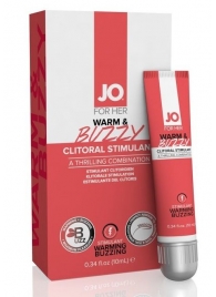 Клиторальный крем JO WARM   BUZZY CLITORAL GEL - 10 мл. - System JO - купить с доставкой в Ангарске