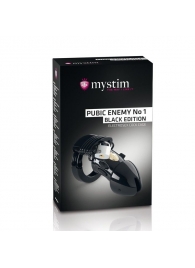 Пояс верности с электростимуляцией Mystim Pubic Enemy No1 Black Edition - MyStim - купить с доставкой в Ангарске