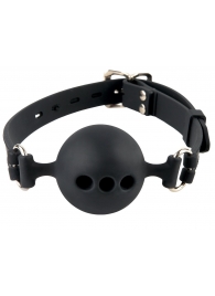 Силиконовый кляп-шар с отверстиями для дыхания Silicone Breathable Ball Gag Small - Pipedream - купить с доставкой в Ангарске