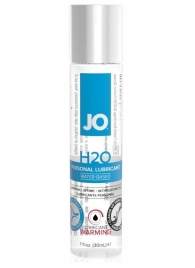 Возбуждающий лубрикант на водной основе JO Personal Lubricant H2O Warming - 30 мл. - System JO - купить с доставкой в Ангарске