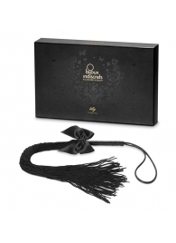 Чёрная плётка Lilly Whip Bijoux - Bijoux Indiscrets - купить с доставкой в Ангарске