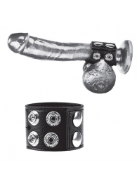 Ремень на член и мошонку 1.5  Cock Ring With Ball Strap - BlueLine - купить с доставкой в Ангарске