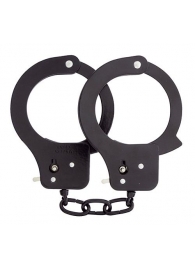 Чёрные наручники из листового металла BONDX METAL CUFFS BLACK - Dream Toys - купить с доставкой в Ангарске