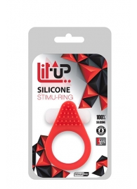 Красное эрекционное кольцо LIT-UP SILICONE STIMU RING 1 RED - Dream Toys - в Ангарске купить с доставкой