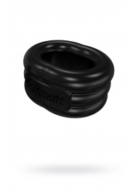 Чёрное эрекционное виброкольцо Stretch - Bathmate - в Ангарске купить с доставкой