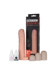 Насадка-удлинитель Extension sleeve с подхватом мошонки - 19 см. - Sitabella - в Ангарске купить с доставкой