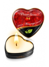 Массажная свеча с нейтральным ароматом Bougie Massage Candle - 35 мл. - Plaisir Secret - купить с доставкой в Ангарске