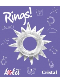 Прозрачное эрекционное кольцо Rings Cristal - Lola Games - в Ангарске купить с доставкой