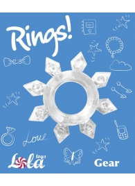 Прозрачное эрекционное кольцо Rings Gear - Lola Games - в Ангарске купить с доставкой