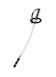 Силиконовый уретральный плаг со сменными фиксирующими кольцами Metal - ToyFa - купить с доставкой в Ангарске