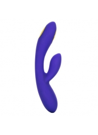 Фиолетовый вибратор с функцией электростимуляции Intimate E-Stimulator Dual Wand - 21,5 см. - California Exotic Novelties - купить с доставкой в Ангарске