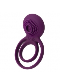 Фиолетовое эрекционное виброкольцо Tammy с подхватом мошонки - Svakom - в Ангарске купить с доставкой